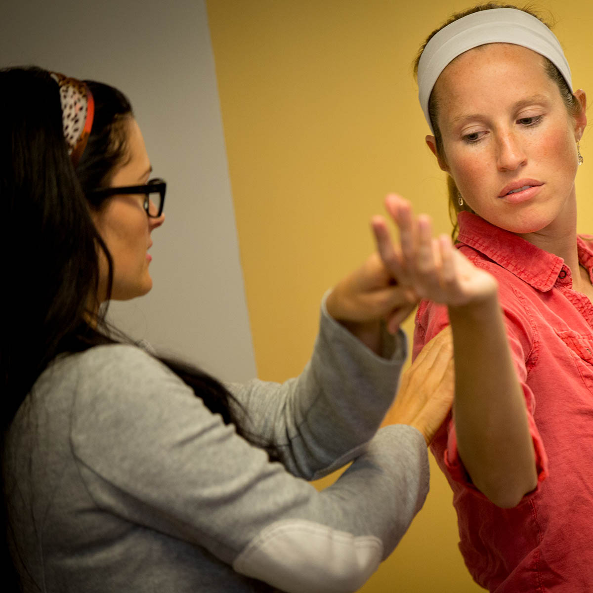 Chatham Occupational Therapy students working together in a lab