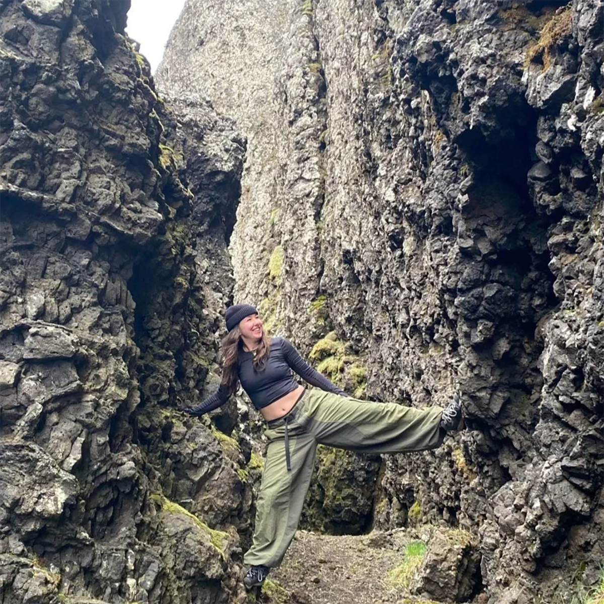 Bex Romer poses for a photo during a hike in Iceland. (Courtesy of Bex Romer)