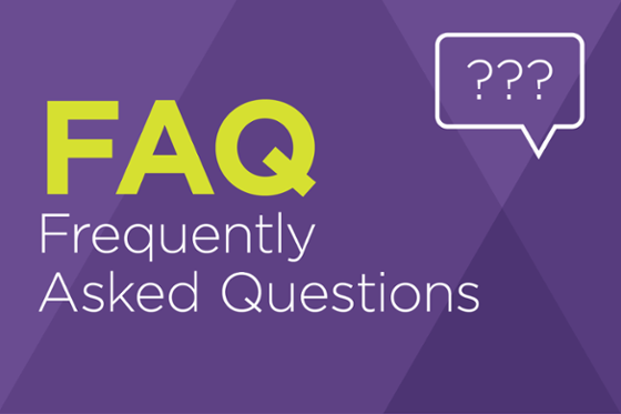 Decorative image reading FAQ: Frequently Asked Questions