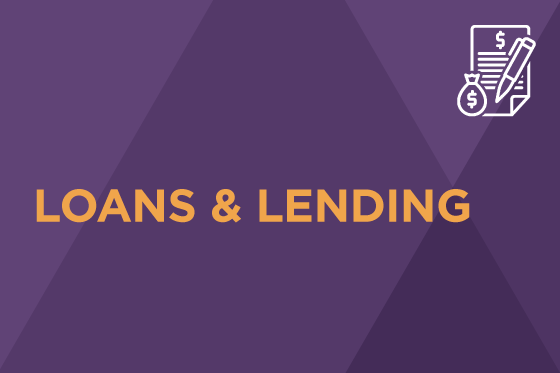 Decorative image reading Loans & Lending