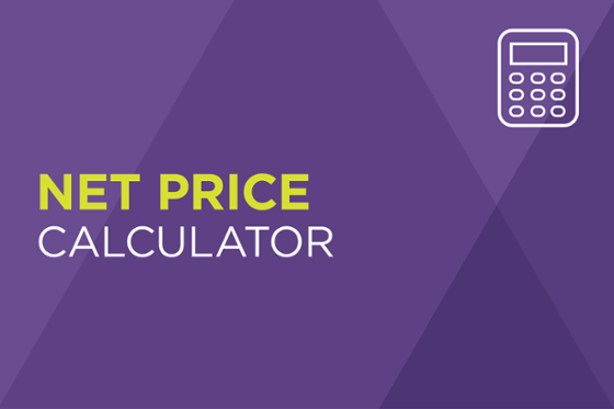 Decorative image reading Net Price Calculator