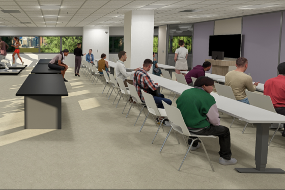 Illustration of Chatham Eastside Expansion, Human Performance Lab