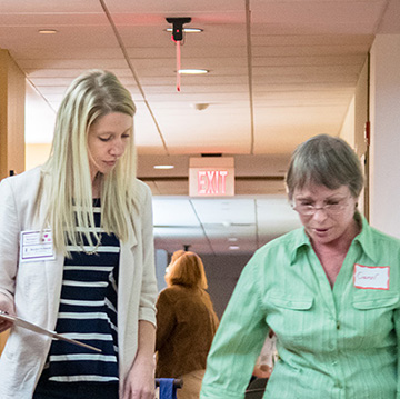 Chatham physical therapy student working with a patient