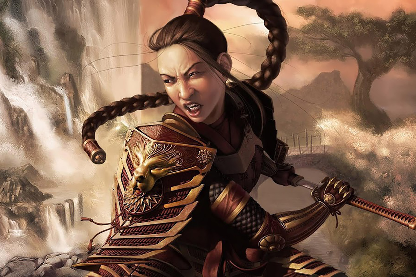 Digital illustration of Mulan